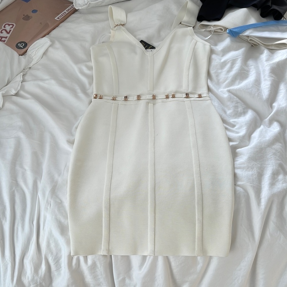 Bebe: Carly mini bandage dress